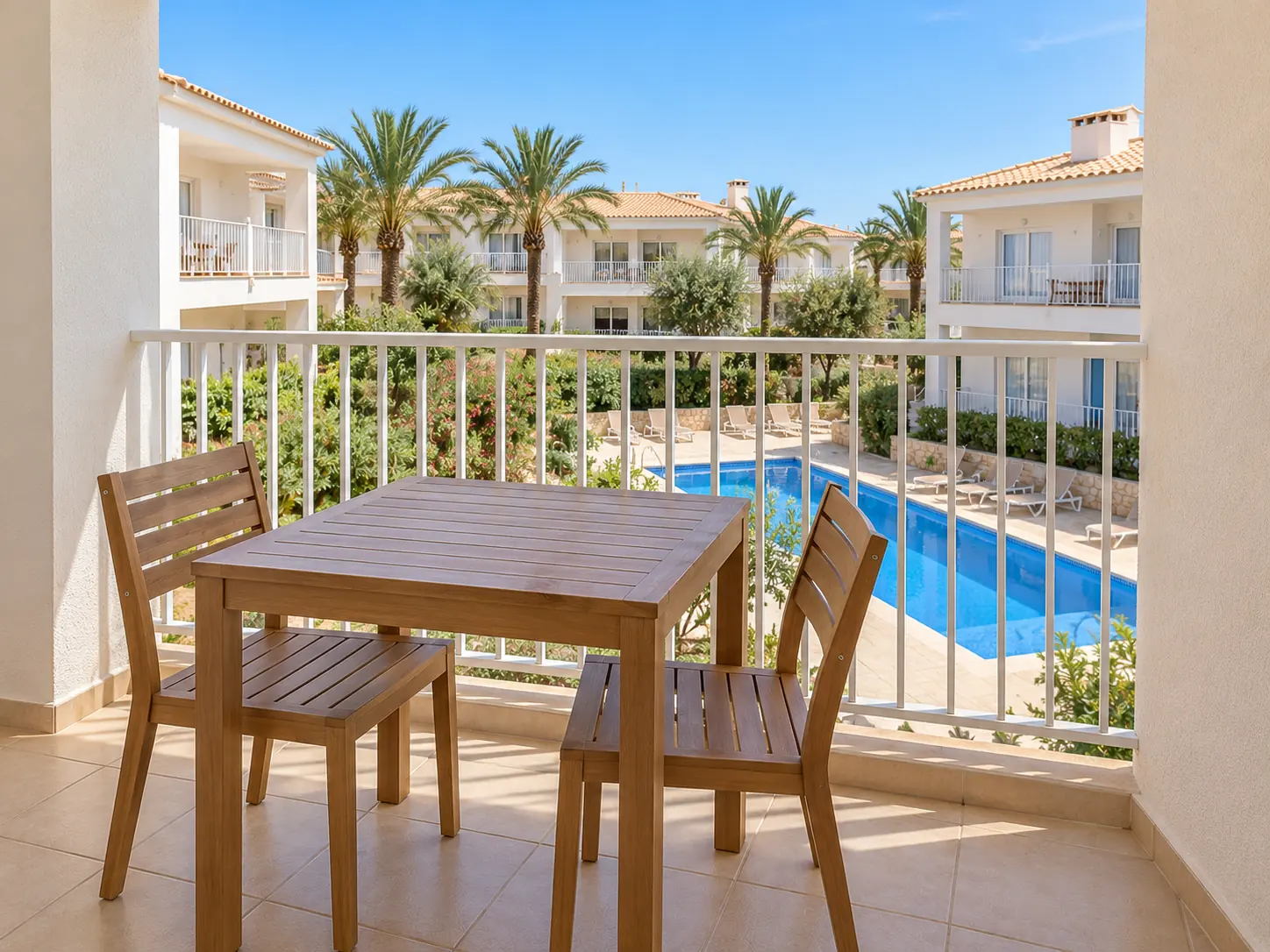 Balcón del Tipo A con vistas al patio, imagen ilustrativa